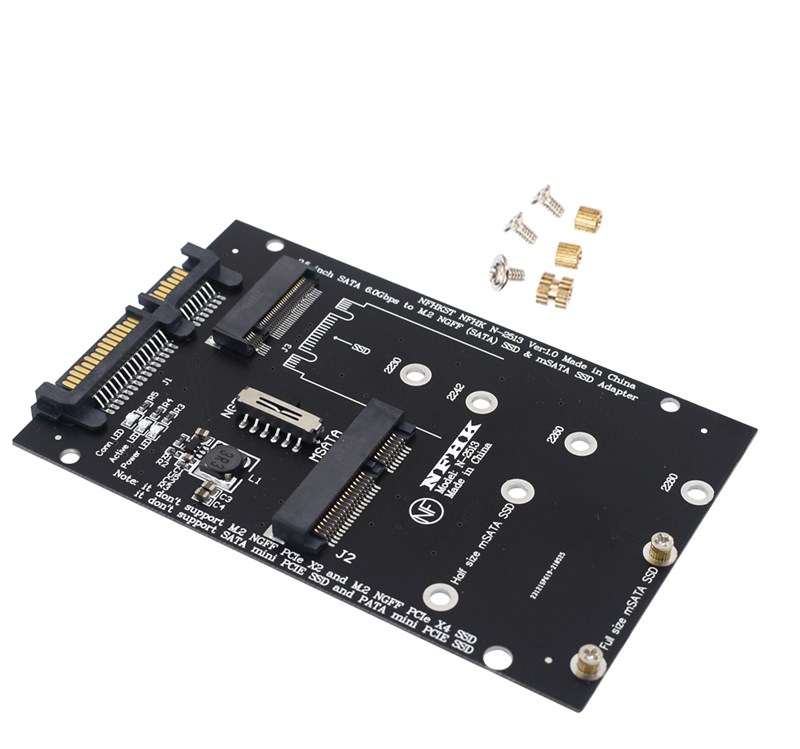 Adaptador SSD M.2 SATA NGFF mSata Para Sata 2.5"