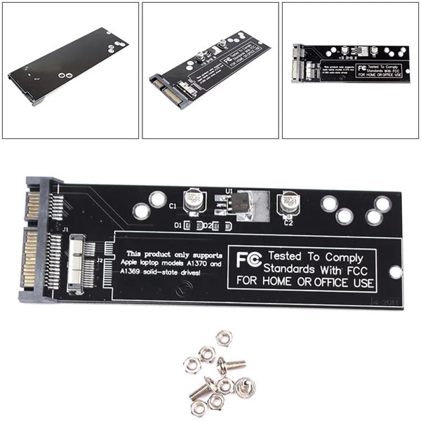 Adaptador Sata Para 12 + 6 Pinos de MacBook Air A1370 A1369 2010 2011 MC503 MC504 MC505 MC506 - SA-071