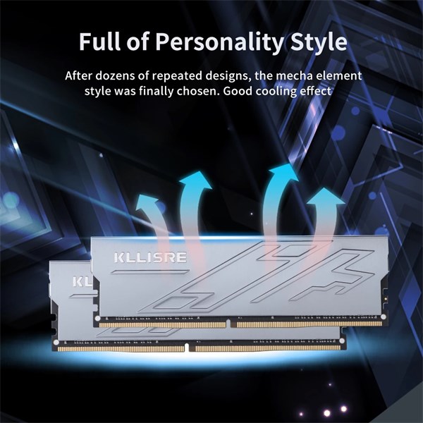 Memória Para PC 4GB DDR4 2400 PC4-19200S CL17 1.2V - Com Dissipador - Kllisre