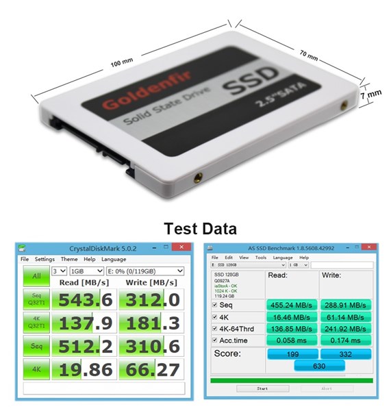 SSD 1TB  Sata III 6GBs 2.5" - Goldenfir