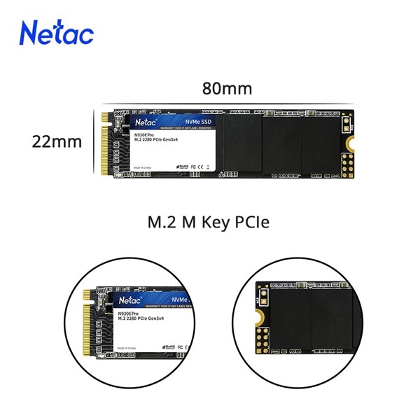 SSD 128GB M.2 NVMe PCIe 2280 - Netac