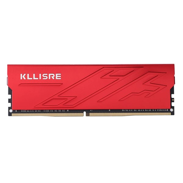 Memória Para PC 8GB DDR4 3200 PC4-25600U CL22 1.2V - Com Dissipador Vermelho - Kllisre