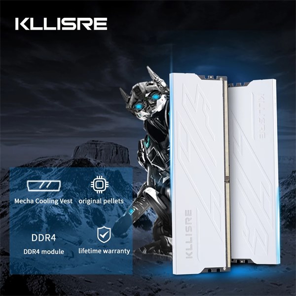 Memória Para PC 16GB DDR4 3200 PC4-25600U CL22 1.2V - Com Dissipador - Kllisre