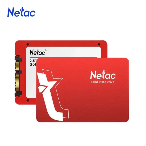 SSD 128GB Sata III 6GBs 2.5" Metal Vermelho - Netac
