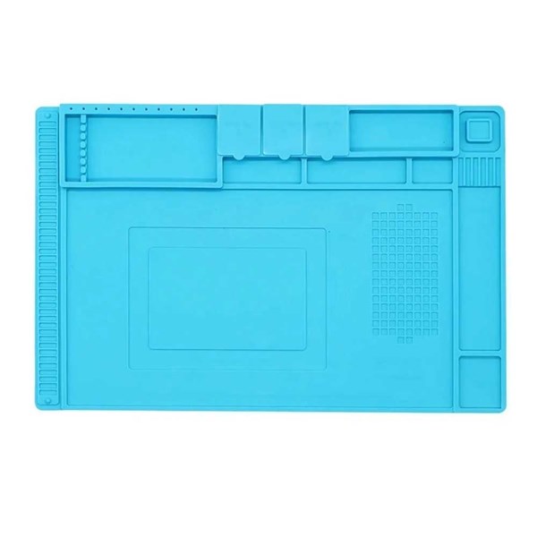 Manta Antiestática Silicone Com Porta Objetos 45x30cm - Estação de trabalho - KP-AA017