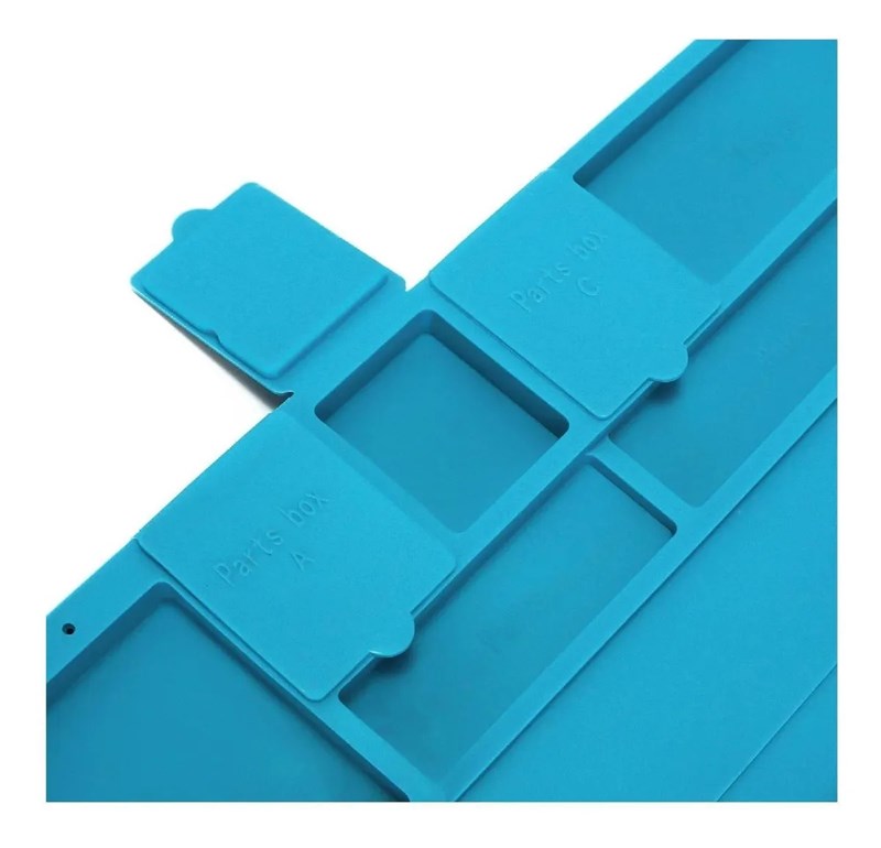 Manta Antiestática Silicone Com Porta Objetos 45x30cm - Estação de trabalho - KP-AA017