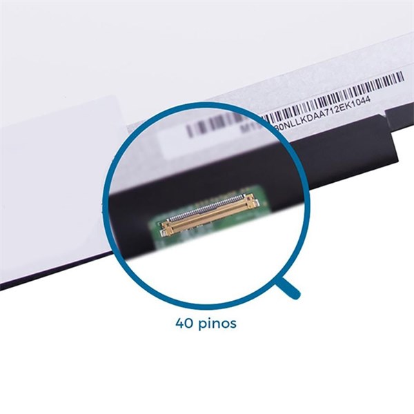 Tela 14" Led Slim 40 Pinos 1366x768 HD ​​​​​​​60Hz - 32 cm - Fixação Superior e Inferior - Brilhante - N140BGE-L43 N140BGE-L42 B140XTN02 - TE036