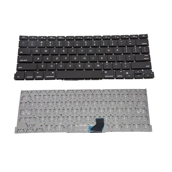 Teclado Para Apple Macbook Pro A1502 13" Retina ME864 ME864LL ME864LL/A ME866 ME866LL/A - US Inglês - Sem Moldura - TC716