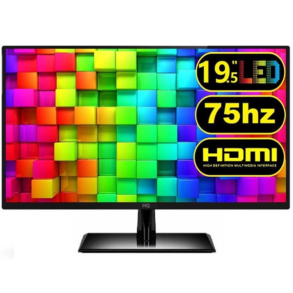 Monitor 19.5" LED HD 1440x900 75Hz - HDMI VGA - 19.5HQLED - HQ Screen