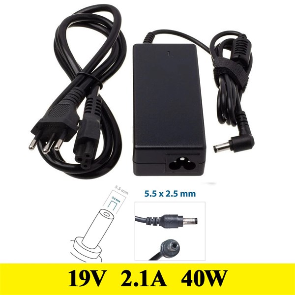 Fonte Carregador Positivo 19V 2.1A 40W - 5.5x2.5mm - Asus CCE Philco Positivo STI