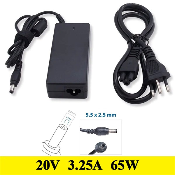 Fonte Carregador Positivo 20V 3.25A 65W - 5.5x2.5mm - Positivo Asus CCE Philco STI Toshiba