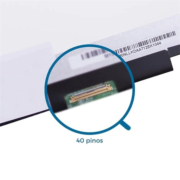 Tela 10.1" Led Slim 40 Pinos 1366x768 - Fixações Laterais - Fosca - B101Xtn01.1 X102Ba