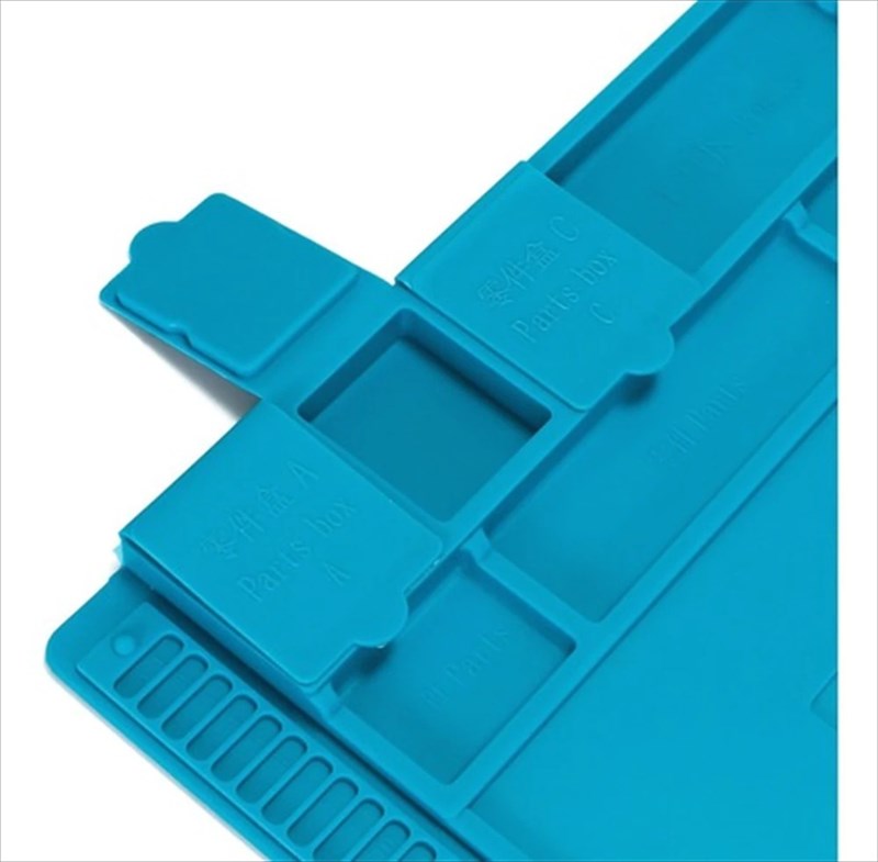 Manta Antiestática Silicone Com Porta Objetos 45x30cm - Estação de trabalho - KP-AA018
