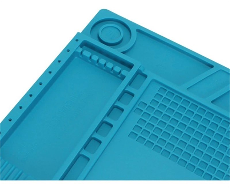 Manta Antiestática Silicone Com Porta Objetos 45x30cm - Estação de trabalho - KP-AA018