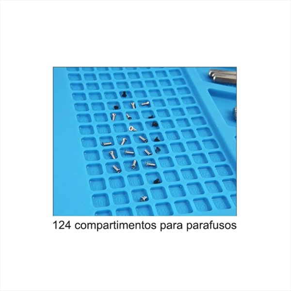 Manta Antiestática Silicone Com Porta Objetos 45x30cm - Estação de trabalho - KP-AA018