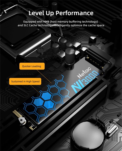 SSD 500GB M.2 NVMe PCIe 2280 NV3000 - Netac