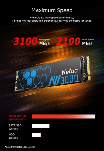 SSD 1TBGB M.2 NVMe PCIe 2280 NV3000 - Netac
