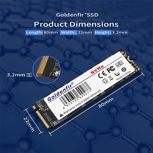 SSD 128GB M.2 NVMe PCIe 2280 - Goldenfir