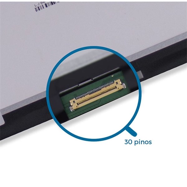 Tela 15.6" Led Slim 30 Pinos 1366x768 - Placa PCD 28cm - Sem Fixação - Bordas Infinitas - Brilhante - NT156WHM-N44 NT156WHM-N49 B156XTN08.1 N156BGA-EA3 N156BGA-EB3 - TE181