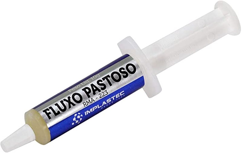Fluxo de Solda Pastoso Seringa - 10g - Implastec