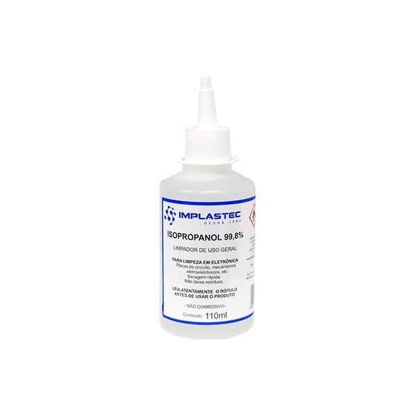 Álcool Isopropílico 99,8% - 110ml - Implastec