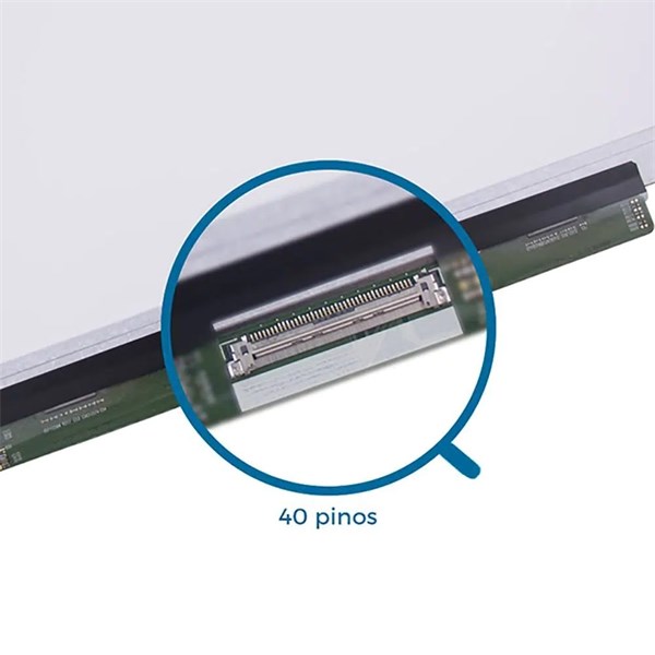 Tela 15.6" Led Slim 40 Pinos 1366x768 - Fixação Superior e Inferior - Brilhante - NT156WHM-N10 B156XTN04