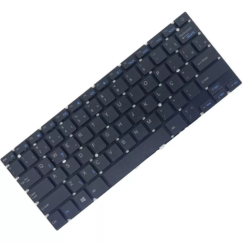 Teclado Para Notebook Multilaser Legacy PC101 PC102 PC103 PC107 PC120 PC121 PC132 PC135 - Com Tecla Power - Sem Moldura - TC1037
