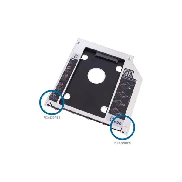 Adaptador Caddy Macbook Mac Pro Air 9.5mm