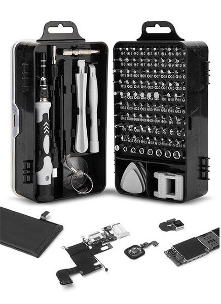 Kit De Ferramentas - 115 em 1 - Bits Magnéticos - GJ-033