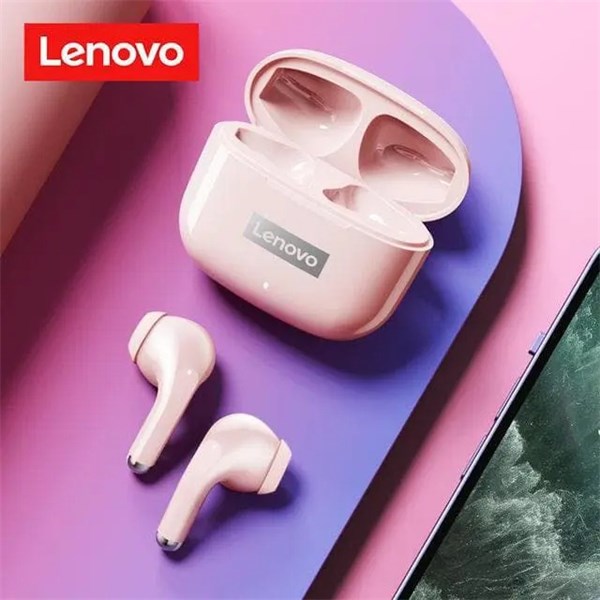 Fone de Ouvido Sem Fio Bluetooth - LP40Pro - Rosa - Lenovo
