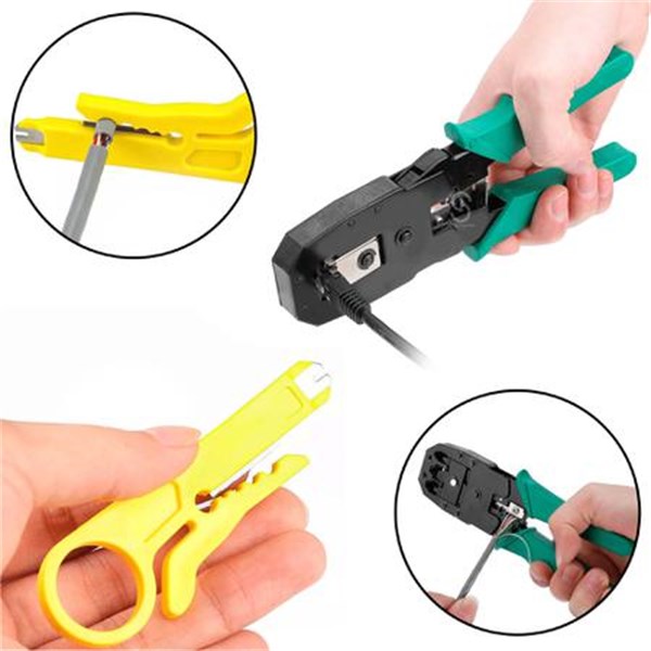 Alicate De Crimpar RJ45 RJ11 RJ12 - LE-1940