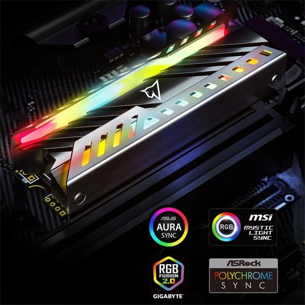 SSD 500GB M.2 NVMe NV3000 Com LED RGB - Com Dissipador - Netac
