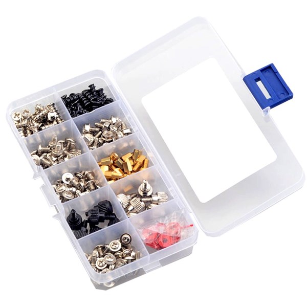 Kit com Parafusos - 305 Peças - Ideal Para Montagem de PC, Computador, Desktop
