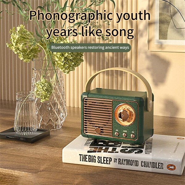 Caixa de Som Bluetooth Retrô - HM11 - Verde