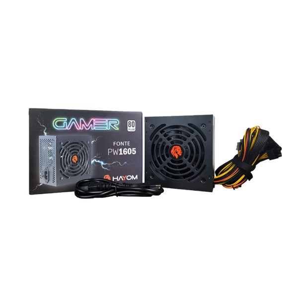 Fonte Para PC GAMER 500W ATX 80 PLUS - 110/220V - PW1605