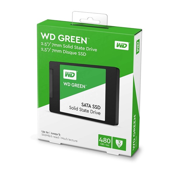 SSD 480GB Sata III 2.5" - Leitura 545Mbps Gravação 430Mbps - WD Green
