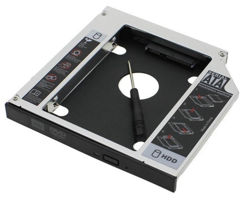 Adaptador Caddy 12.7mm Para HD Ou SSD Notebook Drive DVD - KP-HD009 - Knup