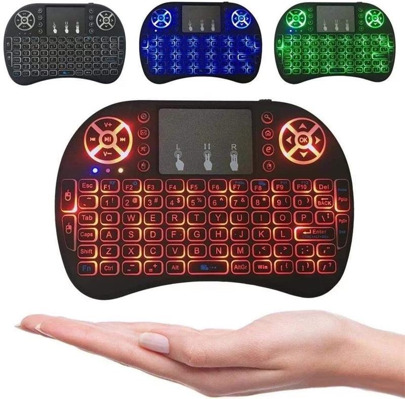 Mini Teclado Sem Fio Com LED - LE-7716 - Lelong
