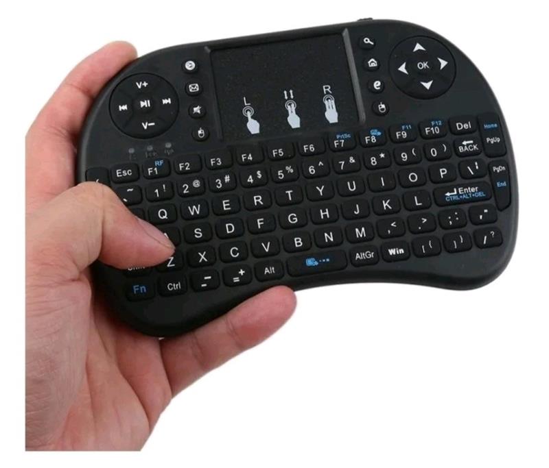 Mini Teclado Sem Fio Com LED - LE-7716 - Lelong