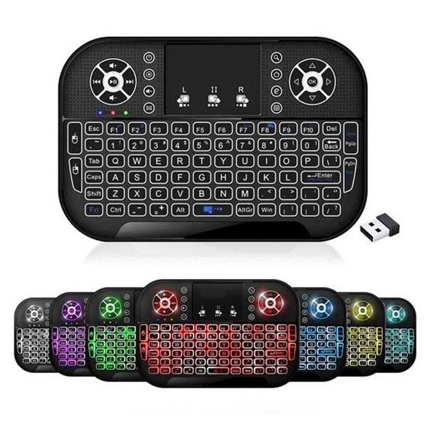 Mini Teclado Sem Fio Com LED - LE-7704 - Lelong