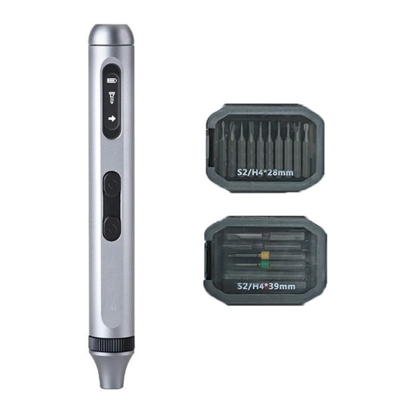 Chave Elétrica de Precisão Com LED - 17 Peças - Bits Magnéticos