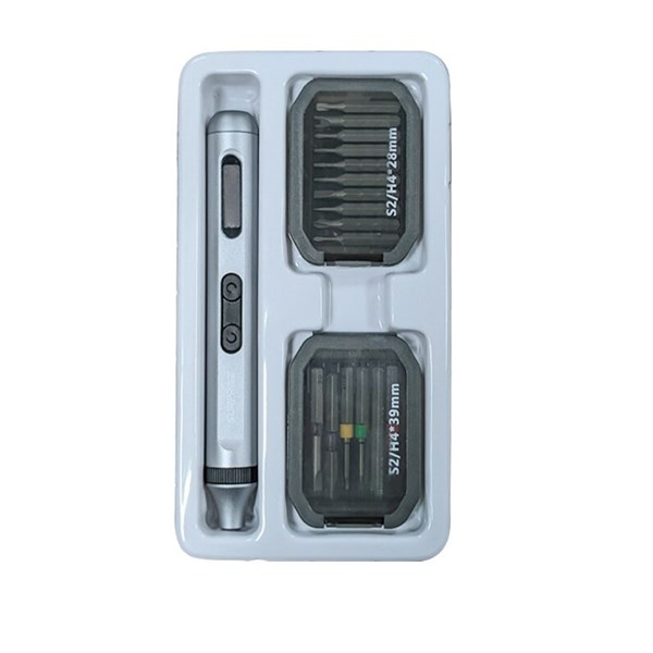 Chave Elétrica de Precisão Com LED - 17 Peças - Bits Magnéticos