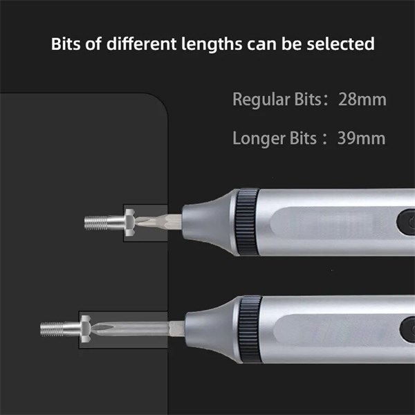 Chave Elétrica de Precisão Com LED - 17 Peças - Bits Magnéticos