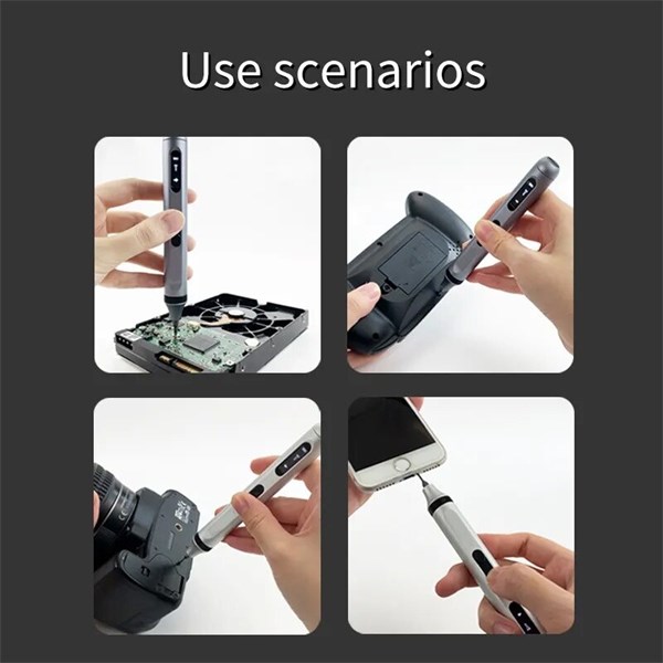 Chave de Fenda Elétrica de Precisão Com LED - 50 Peças - Bits Magnéticos