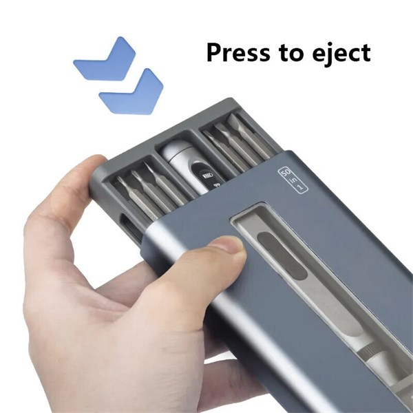 Chave Elétrica de Precisão Com LED - 51 Peças - Bits Magnéticos