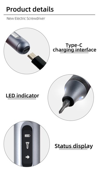 Chave Elétrica de Precisão Com LED - 51 Peças - Bits Magnéticos