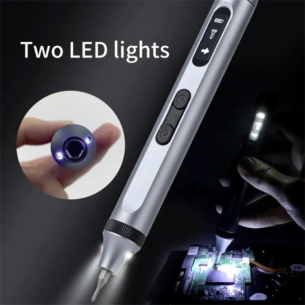 Chave Elétrica de Precisão Com LED - 51 Peças - Bits Magnéticos