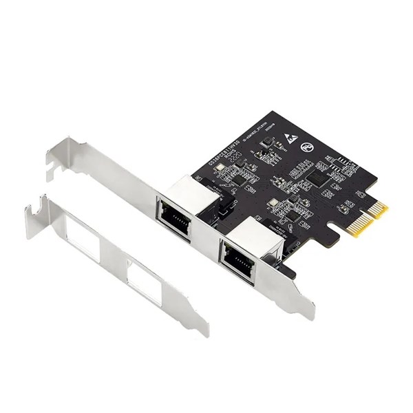 Placa de Rede PCIe Dual 2 Portas GigaLan RJ45 - 10/100/1000Mbps - F2722EG - FlexPort