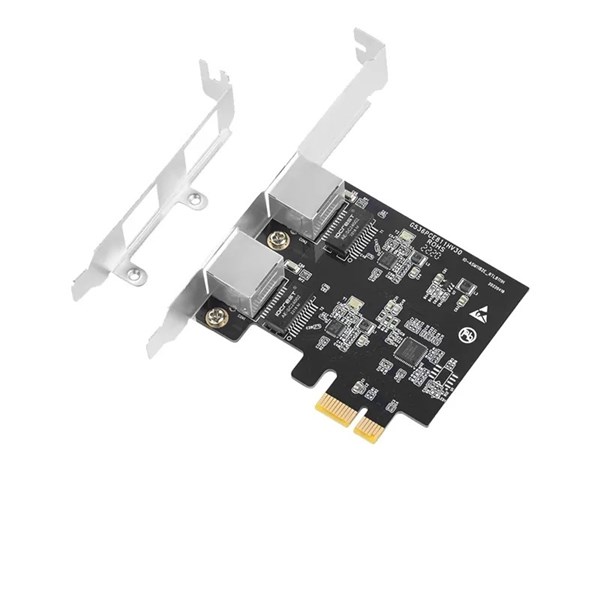 Placa de Rede PCIe Dual 2 Portas GigaLan RJ45 - 10/100/1000Mbps - F2722EG - FlexPort