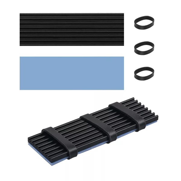 Dissipador Térmico Para SSD M.2 NVMe NGFF 2280 - 22x80mm - Dissipador Para SSD NVMe